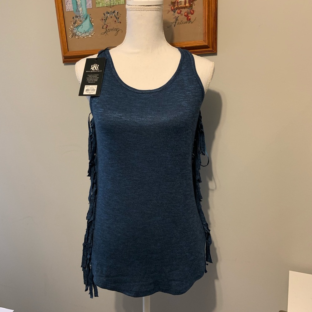 Rock & Republic fringe tank SZ XS